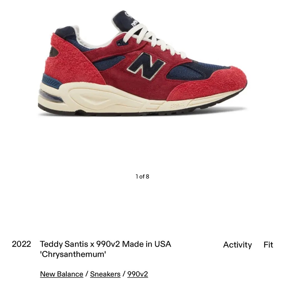 Men's New Balance Teddy Santis x 990v2 Made in USA 'Chrysanthemum